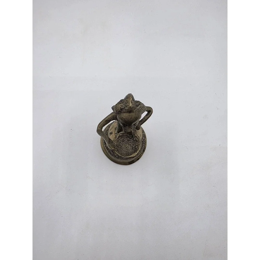 Antique Ashanti West Africa Solid Brass Bell.  Working Condition, 350 Grams